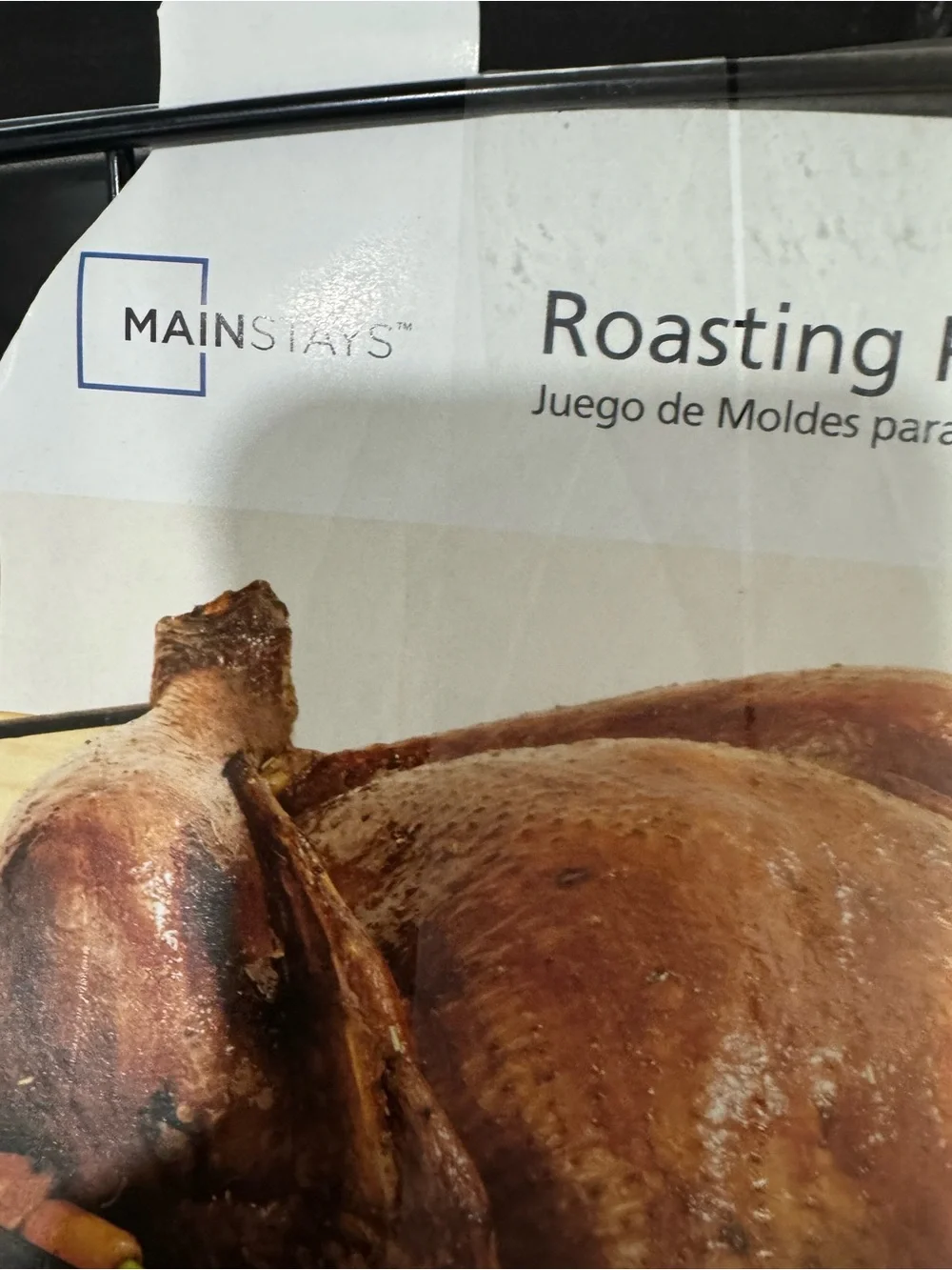 Mainstays Non-Stick Roasting Pan Set in Black - 2 Piece